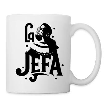 La Jefa Funny Spanish Quote for Strong Mexican Wom - Mug - white - Right