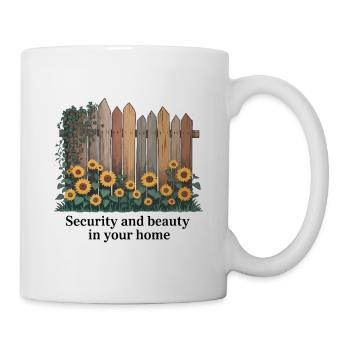 SICHERHEIT UND SCHÖNHEIT IN IHREM ZUHAUSE - Tasse - Weiß - Rechts
