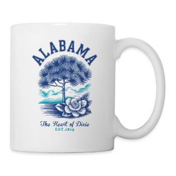 Alabama “The Heart of Dixie” Camellia Flower - Mug - white - Right