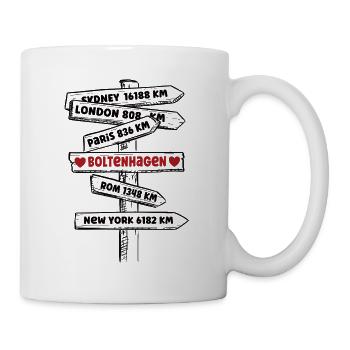 Boltenhagen Urlaub Ostsee Souvenir Ostseebad Küste - Tasse - Weiß - Rechts