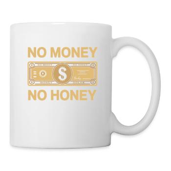 Pas d’argent pas de miel Ironique Argent Dire Fête - Mug blanc - blanc - Droite