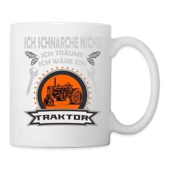 Traktor - Tasse - Weiß - Rechts