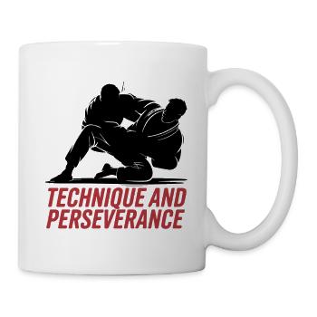 TECHNIK UND AUSDAUER - Tasse - Weiß - Rechts