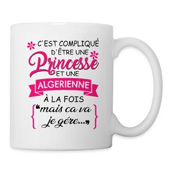 C'est Complique D'être Une Princesse Algerienne - Mug blanc - blanc - Droite