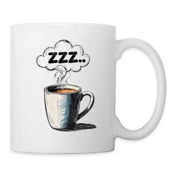 Kaffee zuerst - Dann reden. ZZZ… Design - Tasse - Weiß - Rechts