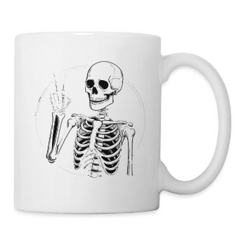 CRÂNE PAIX - Mug blanc - blanc - Droite
