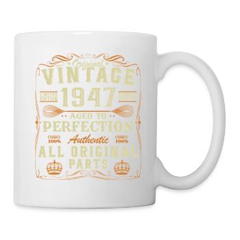 1947 Vintage Cadeau D’anniversaire - Mug blanc - blanc - Droite