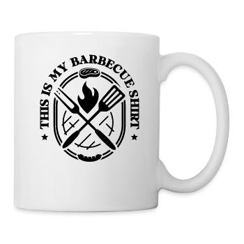 This Is My Barbecue Shirt Funny Grilling BBQ - Mug - white - Right