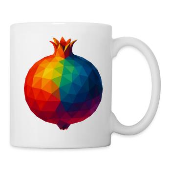 WPAP Style - Pomegranate - Mug - white - Right