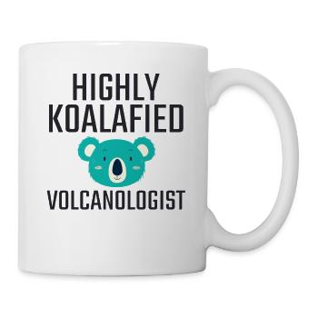 Volcanologist Koalafied Volcanology - Tasse - Weiß - Rechts
