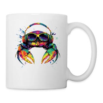 Crabe Crabe Crustacés Crabe Crabe de rivage Écrevisses - Mug blanc - blanc - Droite