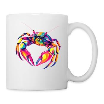 Crabe Crabe Crustacés Crabe Crabe de rivage Écrevisses - Mug blanc - blanc - Droite