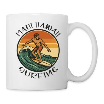 Surfer Maui Hawaii Surfing - Surf Outfit - Mug - white - Right