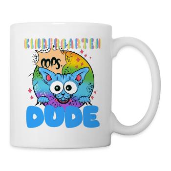 Kindergarten dude lustige Kinder Crew - Tasse - Weiß - Rechts