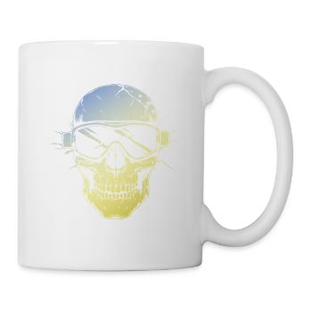 Ski Ski Goggles Skeleton - Mug - white - Right