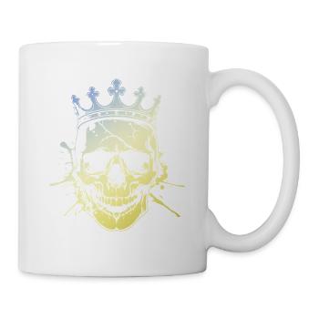 Crâne de roi - Mug blanc - blanc - Droite