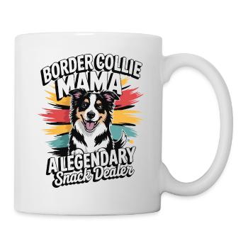 Border Collie Mama – Legendary Snack Dealer - Mug - white - Right