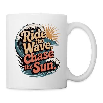 Été Surfeur Surf Sunseeker - Mug blanc - blanc - Droite