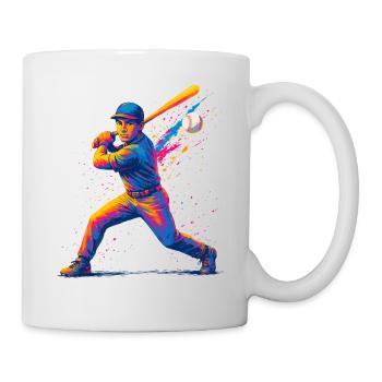 Baseball Baseball Player Man - Mug - white - Right