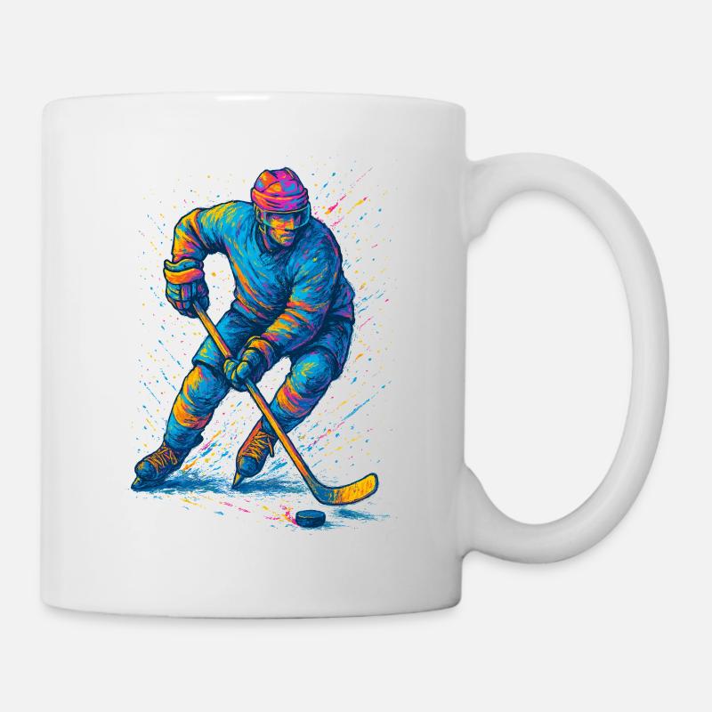 Eishockey Eishockeyspieler Mann - Tasse - Weiß