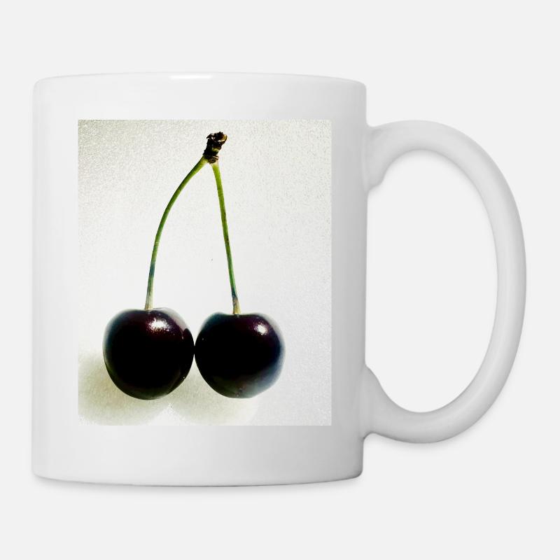 Kirsche - Tasse - Weiß