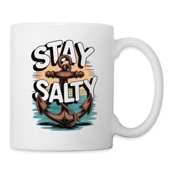 Stay Salty Anker-Shirt - Tasse - Weiß - Rechts