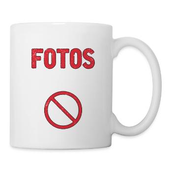 Bitte keine Fotos Ich Bin Krankgeschrieben - Tasse - Weiß - Rechts