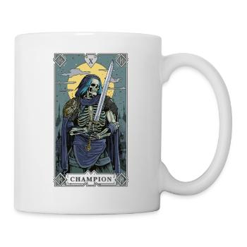 Skeleton Champion in Tarot Style - Mug - white - Right