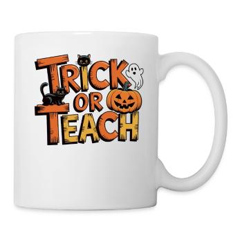 Trick or Teach Shirt - Tasse - Weiß - Rechts