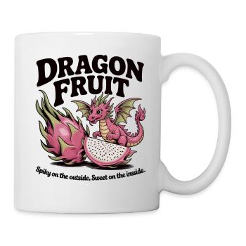 Drachenfrucht Süßer Drache auf Frucht - Tasse - Weiß - Rechts