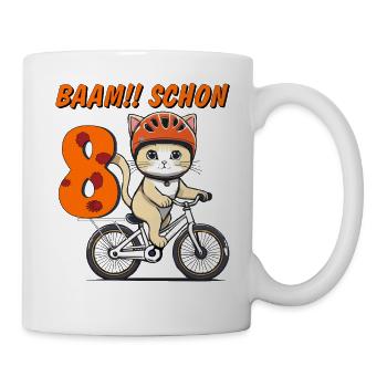 CAT BIKE BAAM!! ALREADY EIGHT - Mug - white - Right