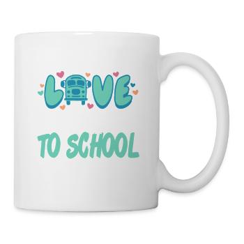 I Just Enjoy Going Back to School - Tasse - Weiß - Rechts