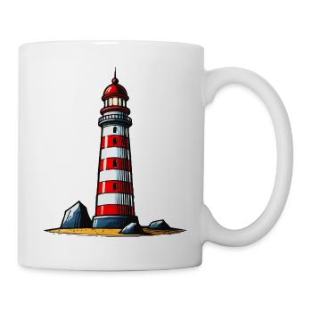 Leuchtturm - Tasse - Weiß - Rechts