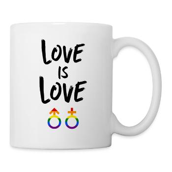 Love is Love Rainbow LGBTQ+ - Mug - white - Right