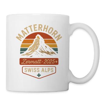 Matterhorn Zermatt Mountains Switzerland Alps Mountain - Mug - white - Right