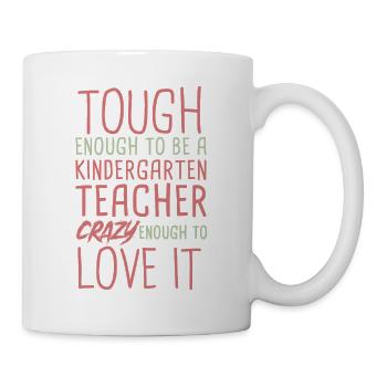 Kindergarten teacher Crazy - Mug - white - Right