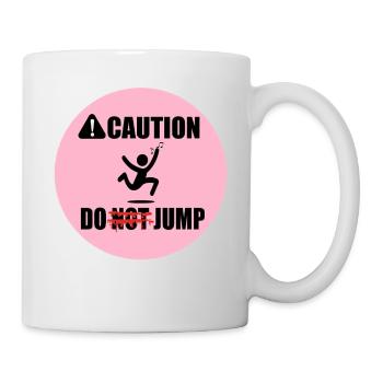 Sprungzeichen Jump Sign - Tasse - Weiß - Rechts