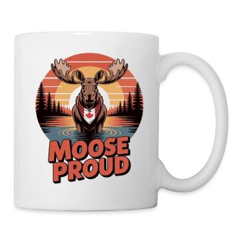 Stolz wie ein Elch - Kanada - Tasse - Weiß - Rechts