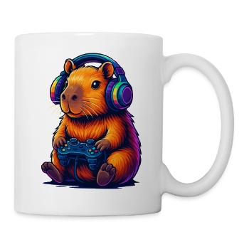 Gaming Capybara Vibes - Mug - white - Right