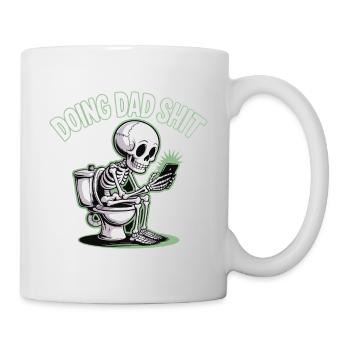 FAIRE DE LA MERDE DE PAPA - Mug blanc - blanc - Droite