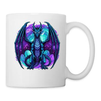 Dragon Bleu - Mug blanc - blanc - Droite
