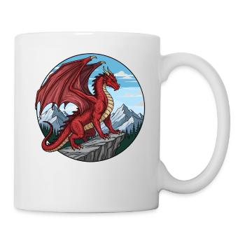 Red Cliff Dragon - Tasse - Weiß - Rechts