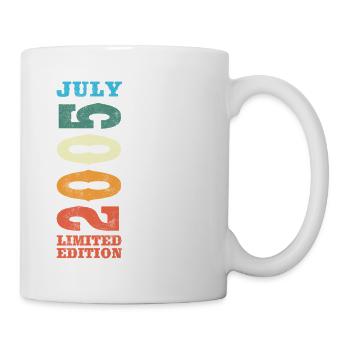 July 2005 Vintage Retro Birthday Gift - Mug - white - Right