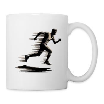 LAUF WEG VOR - Tasse - Weiß - Rechts