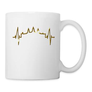Kambodscha Skyline Herzschlag Siem Raep Angkor Wat - Tasse - Weiß - Rechts