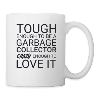 Garbage collector Crazy - Mug - white - Right