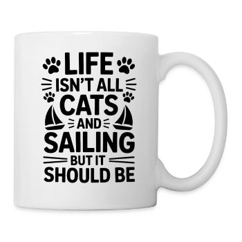 Sailing Saying Cats Sailor Cat Sailing Gift - Mug - white - Right
