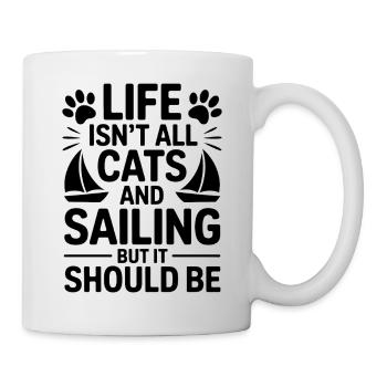 Sailing Saying Cats Sailor Cat Sailing Gift - Mug - white - Right