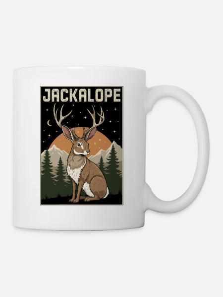 Jackalope - Tasse - Weiß