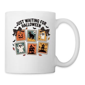 Halloween Briefmarken - Tasse - Weiß - Rechts
